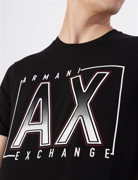 playera armani exchange logo cuadrado|armani exchange codigo.